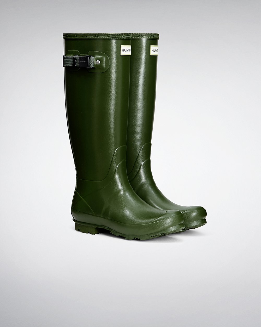 Hunter Mujer Norris Field - Botas de Lluvia Verde - 198-KRYHUD